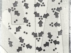 THS189 Tim Holtz Stampers Anonymous Stencil Layering, Tiny Holly