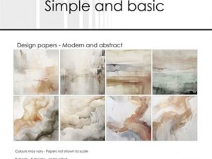 SBP740 Simple and Basic Design Papirblok 30 x 30 cm, Modern And Abstract