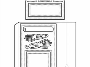 SBD484 Simple and Basic die, Giftbag w/Topper closure - Gavepose med lukning for oven