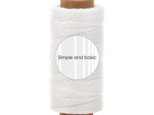 SBA702 Simple and Basic, Polyester tråd 0,05mm x 50m, Soft white