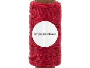 SBA709 Simple and Basic, Polyester tråd 0,05mm x 50m,  Calm red