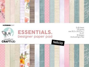CCL-ES-DPP261 StudioLight Paper Pad, 20,3 x 20,3 cm. - Felicia