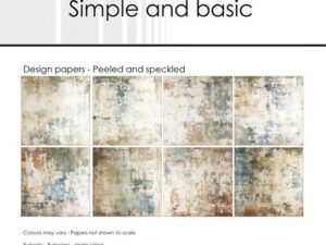 SBP741 Simple and Basic Design Papirblok 30 x 30 cm, Peeled And Speckled