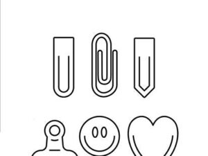 SBD495 Simple and Basic die, Paper Clips - Diverse Papirclips