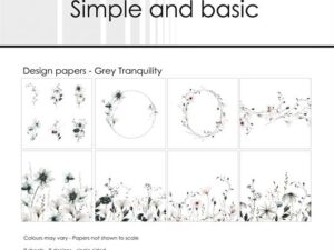 SBP742 Simple and Basic Design Papirblok 30 x 30 cm, Grey Tranquility