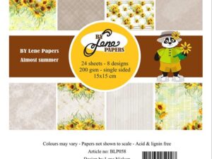 BLP058 By Lene Papirblok 15 x 15 cm, Almost Summer
