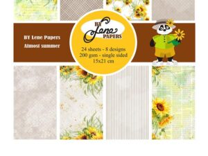BLP258 By Lene Papirblok A5, Almost Summer