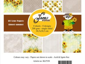 BLP358 By Lene Papirblok 30 x 30 cm, Almost Summer