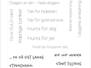 SBC192 Simple and Basic Clearstamp, Tekststempler, En kærlig hilsen mfl.