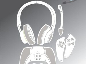 BLD1734 By Lene Die Cut/Emb, Gamer Set