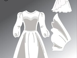 BLD1736 By Lene Die Cut/Emb, Dress - Kjole