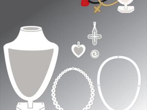BLD1737 By Lene Die Cut/Emb, Jewelry - Smykker