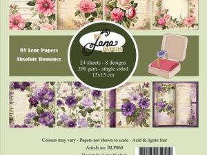 BLP060 By Lene Papirblok 15 x 15 cm, Absolute Romance