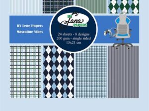 BLP259 By Lene Papirblok A5, Masculine Vibes