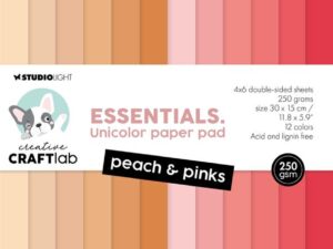 CCL-ES-UPP292 StudioLight Paper Pad 30 x 15 cm. - Peach & Pinks