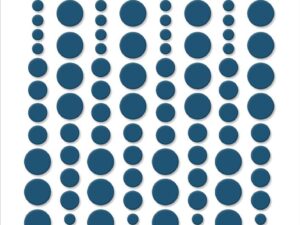 SBA037 Simple and Basic, Enamel Dots, Jeans Blue