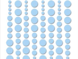 SBA038 Simple and Basic, Enamel Dots, Medium Blue