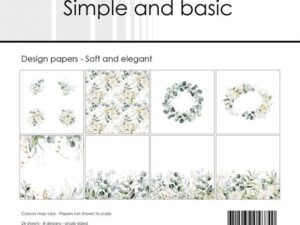 SBP545 Simple and Basic Design Papirblok 15 x 15 cm, Soft And Elegant