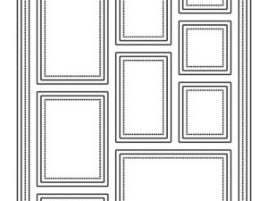SBD514 Simple and Basic die, Frame w/windows - Ramme med vinduer A5