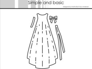 SBD517 Simple and Basic die, Christening Gown - Dåbskjole