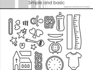 SBD518 Simple and Basic die, Baby Icons - Baby Tilbehør