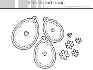 SBD520 Simple and Basic die, Easter Eggs - Påskeæg