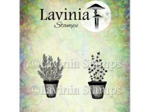 LAV948 Lavinia Stamps, Rosemary & Thyme Pots