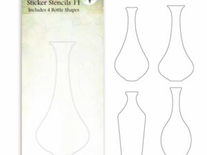 SS011 Lavinia Sticker Stencils 11, Tall Bottle