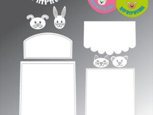 BLD1741 By Lene Die Cut/Emb, Cute Banner