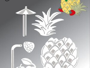 BLD1743 By Lene Die Cut/Emb, Hawaii Drink - Ananas
