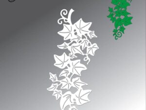 BLD1744 By Lene Die Cut/Emb, Ivy - Bladranke