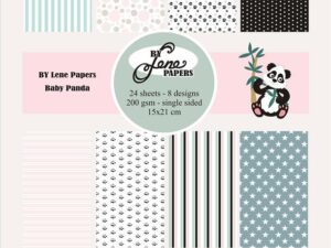 BLP261 By Lene Papirblok A5, Baby Panda