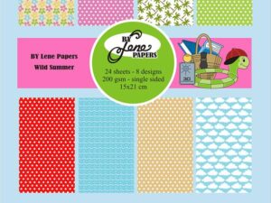 BLP262 By Lene Papirblok A5, Wild Summer