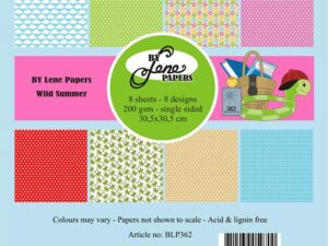 BLP362 By Lene Papirblok 30 x 30 cm, Wild Summer