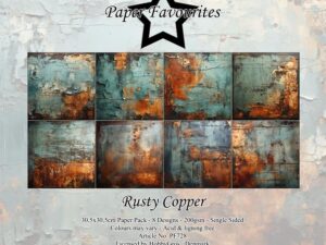 PF728 Paper Favourites, Papirsblok 30x30, Rusty Copper