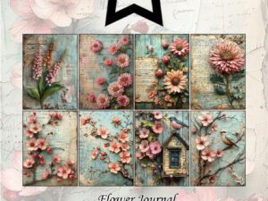 PFA570 Paper Favourites, Papirsblok A6, Flower Journal