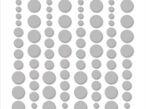 SBA044 Simple and Basic, Enamel Dots, Light Grey