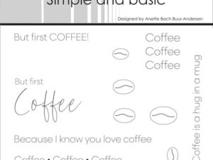 SBC201 Simple and Basic Clearstamp, But first COFFEE! mfl.