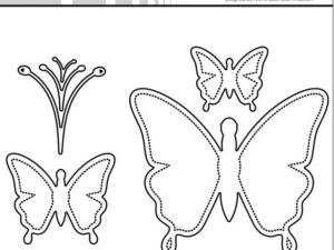 SBD530 Simple and Basic die, Simple Butterflies - Solid, Sommerfugle