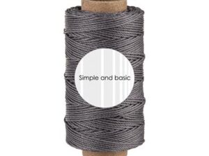 SBA716 Simple and Basic, Polyester tråd 0,05mm x 50m, Warm Grey