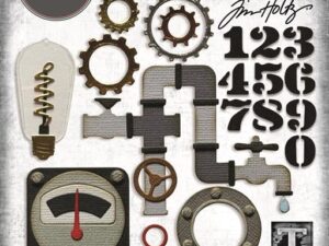 666874 Sizzix Die Tim Holtz Thinlits Die, Vault - Industrial