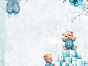 70933 Felicita Design Papir 30 x 30 cm, Baby Lyseblå