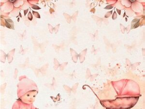 70935 Felicita Design Papir 30 x 30 cm, Baby Lyserød