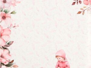 70936 Felicita Design Papir 30 x 30 cm, Baby Lyserød