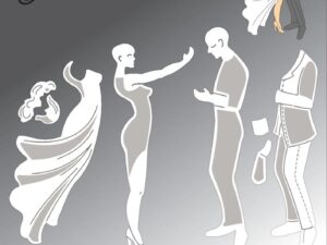 BLD1749 By Lene Die Cut/Emb, Wedding Couple - Brudepar