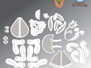 BLD1750 By Lene Die Cut/Emb, Large Rabbits - Kaniner store