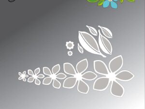 BLD1752 By Lene Die Cut/Emb, Flowers - Blomster