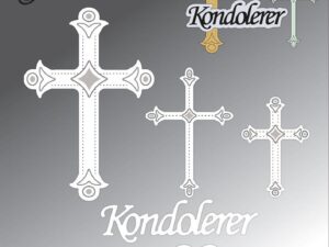 BLD1754 By Lene Die Cut/Emb, Kondolerer & Kors