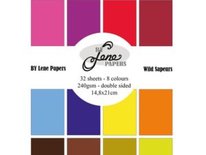 BLP967 By Lene Papirblok A5, Solid Colours - Wild Sapeurs