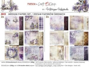 CC-F39-HWS-09 Craft O'Clock Paper Pack 20,3 x 20,3 cm, Heritage Whispers